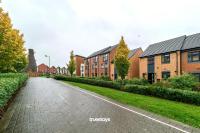 a cobblestone street in a residential estate at NEW Berkley House by Truestays - 3 Bedroom House in Stoke-on-Trent in Etruria