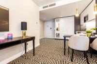 Televízia a/alebo spoločenská miestnosť v ubytovaní VacationClub - Baltic Park Fort Apartament G.209