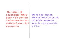 Plán poschodí v ubytovaní Appartement 6/7 personnes pied des pistes à Plagne centre