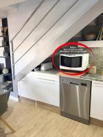 Kuchyň nebo kuchyňský kout v ubytování Superbe appartement avec solarium et piscine communautaire