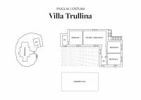 Plán poschodí v ubytovaní Villa Trullina by Raro Villas