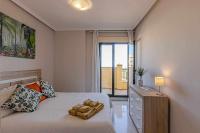 Posteľ alebo postele v izbe v ubytovaní 797 HOLIDAY RENTALS - Moderno Piso para 5 con hermosas vistas
