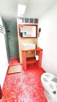 Koupelna v ubytování Casa La Reja