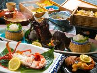 Jídlo v ryokanu nebo okolí