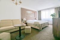 Postel nebo postele na pokoji v ubytování Hotel Zlatá Hvězda