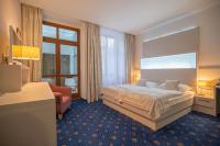 Postel nebo postele na pokoji v ubytování Hotel Zlatá Hvězda
