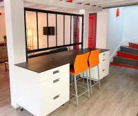 Część wypoczynkowa w obiekcie Bel appartement contemporain