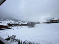a snow covered field with houses and buildings at Appartement Praz-sur-Arly, 3 pièces, 6 personnes - FR-1-603-16 in Praz-sur-Arly