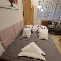 Postel nebo postele na pokoji v ubytování Pokoje nad Rabą