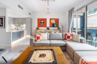 Posezení v ubytování Azure, Dubai Marina - Majestic Two Bedroom