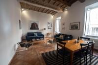 A seating area at Artsy and elegant apartment near Pantheon