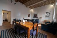 A seating area at Artsy and elegant apartment near Pantheon