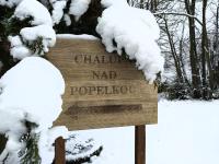 Chalupa nad Popelkou v zimě