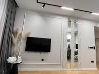 Televízia a/alebo spoločenská miestnosť v ubytovaní SDesign Luxury Zagreb apartment