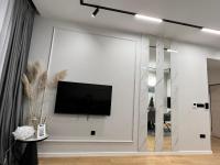 Televízia a/alebo spoločenská miestnosť v ubytovaní SDesign Luxury Zagreb apartment