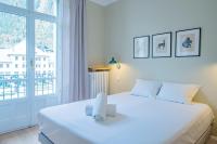 Posteľ alebo postele v izbe v ubytovaní Majestic Alpin - A luxurious apartment with a nordic feel