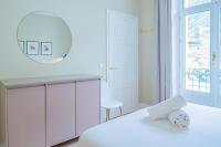 Posteľ alebo postele v izbe v ubytovaní Majestic Alpin - A luxurious apartment with a nordic feel