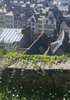 Widok na miasto Morlaix z tego apartamentu