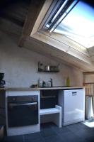 a kitchen with a sink and a dishwasher at Gîte &#39;An Kay Ou&#39; - Le Grand Barry in Pontaix