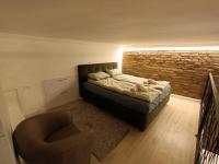 Posteľ alebo postele v izbe v ubytovaní Duna River Shining Apartments