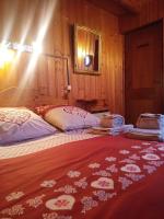 Posteľ alebo postele v izbe v ubytovaní Belle Vue Des Praz