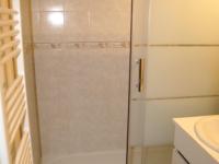a shower with a glass door in a bathroom at Appartement Les Adrets-Prapoutel, 1 pièce, 4 personnes - FR-1-557-108 in Les Adrets
