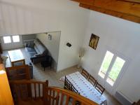 an overhead view of a living room with a couch and a table at Maison Les Sables-d&#39;Olonne, 4 pièces, 6 personnes - FR-1-92-798 in Les Sables-d&#39;Olonne