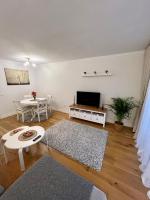 Apartamentos Prestige Suites Málaga IIIにあるテレビまたはエンターテインメントセンター