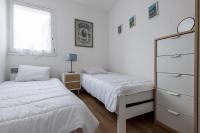 Posteľ alebo postele v izbe v ubytovaní Maison pour 6 - Noirmoutier - Terrasse