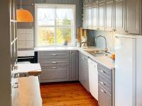 Kuchyň nebo kuchyňský kout v ubytování Holiday home byrknesøy