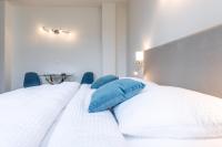 Postel nebo postele na pokoji v ubytování Vienna Cube Apartments Contactless Check IN
