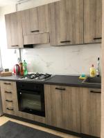 Kuchyň nebo kuchyňský kout v ubytování Wolf Apartment Zagreb