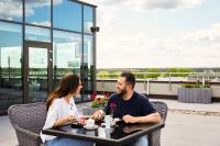 Balkón nebo terasa v ubytování Grand SPA Lietuva Hotel Lietuva