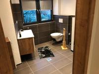 Koupelna v ubytování Ferienhaus Nagele