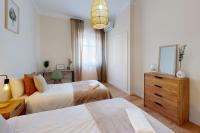 Posteľ alebo postele v izbe v ubytovaní Bright flat Rosaleda