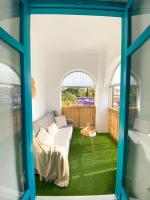 Posteľ alebo postele v izbe v ubytovaní Bright flat Rosaleda