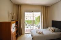 Postel nebo postele na pokoji v ubytování Beautiful luxurious 2 bedroom apartment with a breathtaking view at La Cala Golf