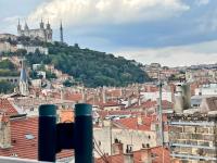 Výhľad na mesto Lyon alebo výhľad na mesto priamo z apartmánu