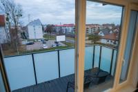 Balkon lub taras w obiekcie Nowoczesny apartament Ludova