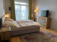 Posteľ alebo postele v izbe v ubytovaní Hermina apartmanház