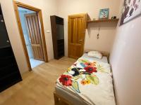Posteľ alebo postele v izbe v ubytovaní Hermina apartmanház