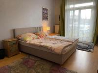 Posteľ alebo postele v izbe v ubytovaní Hermina apartmanház