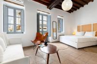 Posteľ alebo postele v izbe v ubytovaní Venghera Naousa Apartment in the heart of Naousa