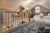 Postel nebo postele na pokoji v ubytování Koselig bolig i Lofoten / Vesterålen