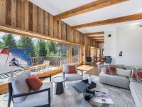 Część wypoczynkowa w obiekcie Appartement Courchevel - 3 chambres, 6 personnes, cheminée, parking, Wi-Fi - FR-1-564-91