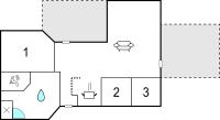 Půdorys ubytování Holiday Home Højlandet Hjørring I