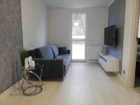 Televízia a/alebo spoločenská miestnosť v ubytovaní Apartament Stella