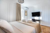 Posteľ alebo postele v izbe v ubytovaní Majestic 4BR/4BATH apartment in Sagrada Familia area