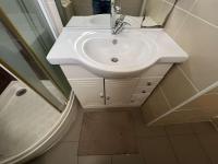 Kúpeľňa v ubytovaní T2 cabine, parking privé, lave-linge, à 100m plage, pour famille - FR-1-702-15