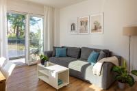 Posedenie v ubytovaní Apartment with terrace and parking near beach